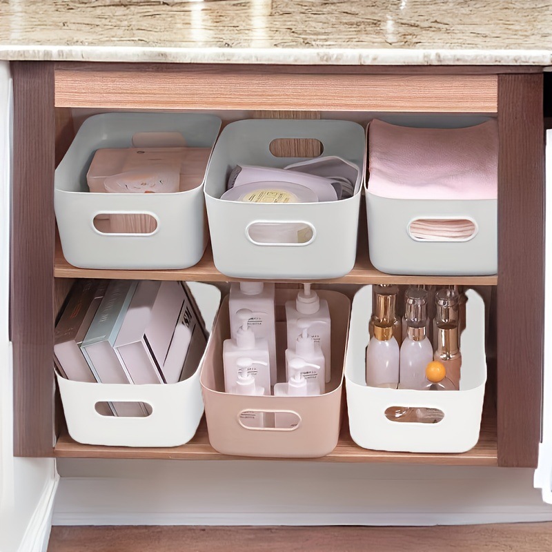 Sock Organizer Tray - กล่องพลาสติกทรงยาวสำหรับใส่ลิ้นชัก – เหมาะสำหรับห้องครัว โต๊ะทำงาน เครื่องสำอาง ของจิปาถะ