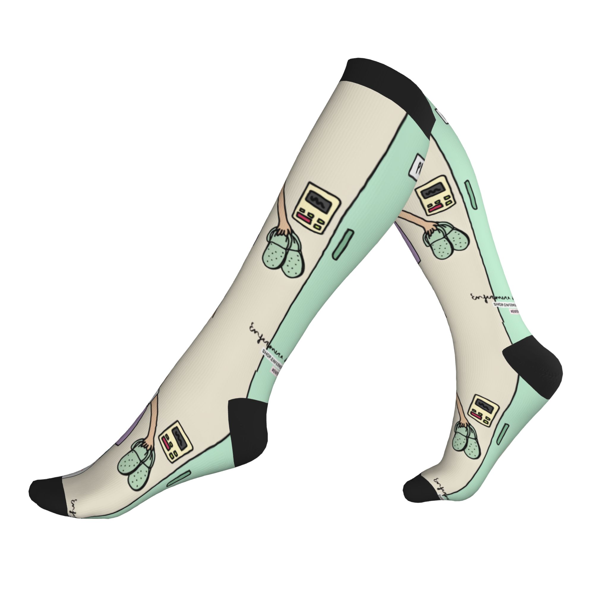 Compression Sock Medical - ถุงเท้าบีบอัดสำหรับแพทย์ พยาบาล บุคลากรทางการแพทย์ แฟชั่น ทันสมัย สำหรับผู้ชายและผู้หญิง