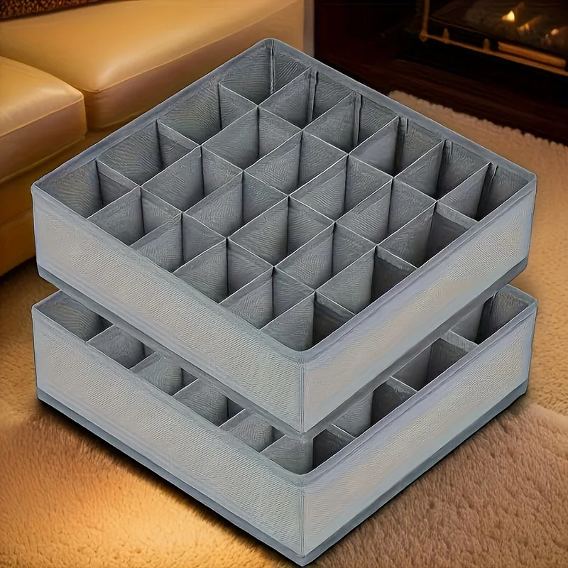 Sock Organizer Tray - กล่องจัดระเบียบลิ้นชักผ้า 24 ช่อง สำหรับใส่ชุดชั้นใน ถุงเท้า และเนคไท