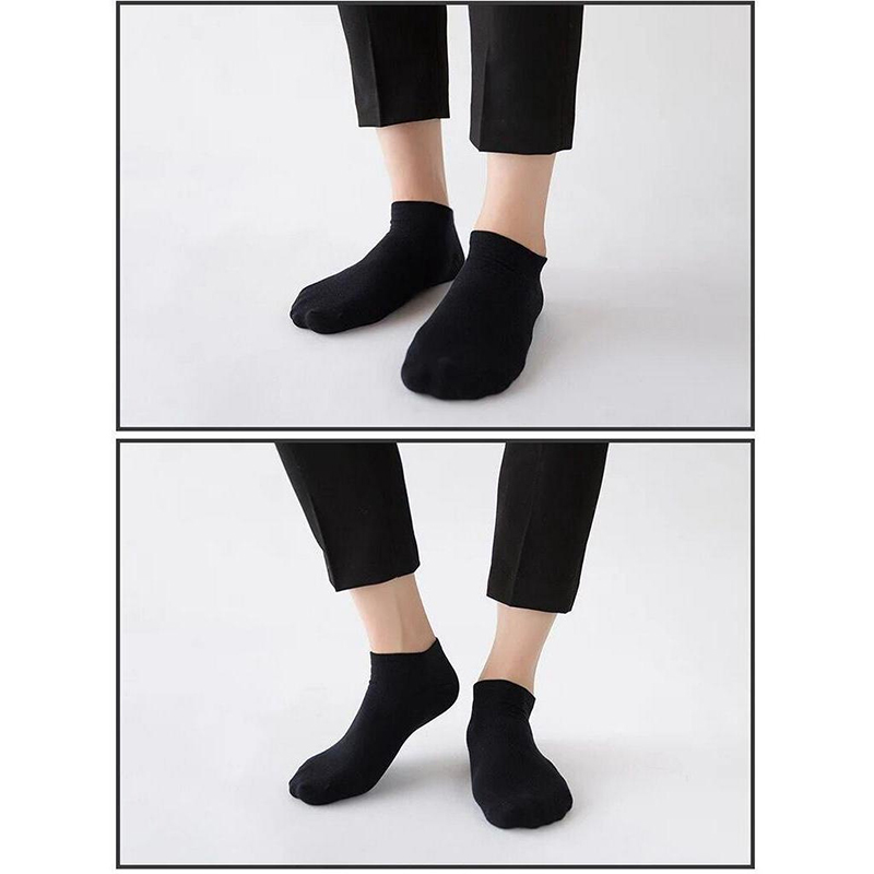 No Show Sock Women - ถุงเท้าข้อสั้นแบบซิลิโคนกันลื่น 5 คู่ สำหรับผู้หญิง/ผู้ชาย ใส่สบาย ระบายอากาศได้ดี