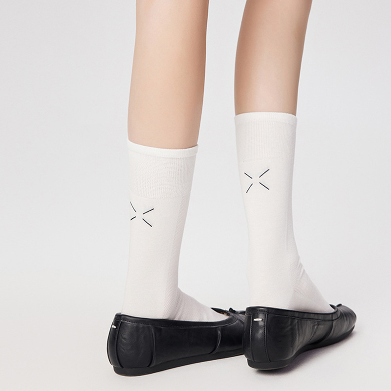 Toe Sock Split - นุ่มสบายแนวโน้มแฟชั่นผ้าฝ้ายฤดูใบไม้ผลิฤดูร้อนบางแยก Toe ผู้หญิงถุงเท้าตาข่ายสีทึบ 2-Toed กลางหลอด Tabi
