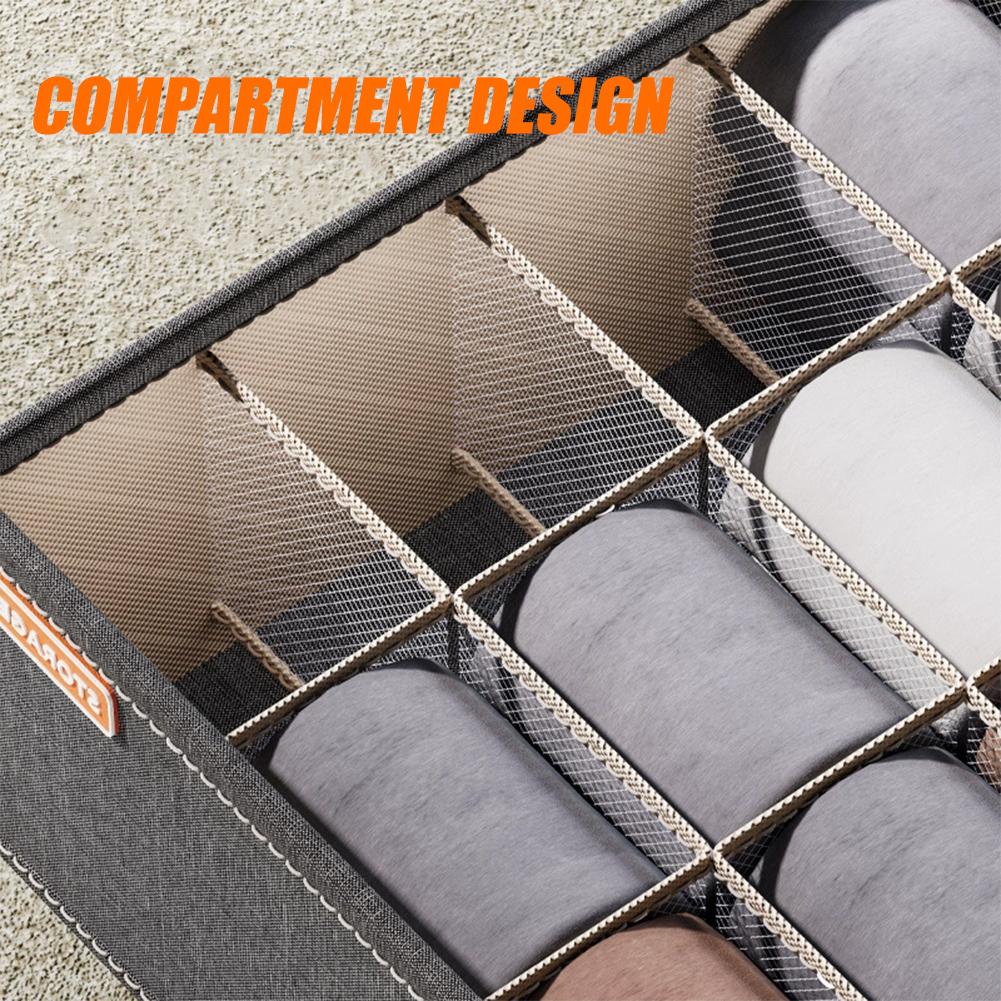 กล่องจัดระเบียบถุงเท้าแบบพับได - Sock Organizer Tray บทวิจารณ์และราคา