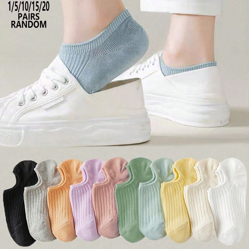 ถุงเท้าผู้หญิงแบบคลาสสิกสีมากา - No Show Sock Women บทวิจารณ์และราคา