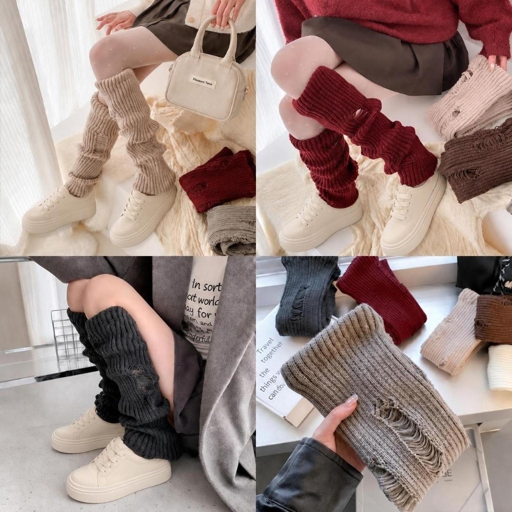ปลอกขาไหมพรมอุ่นๆ ยืดหยุ่น ผสม - Boot Sock Slouchy บทวิจารณ์และราคา