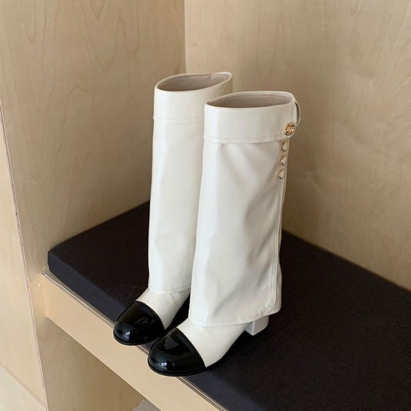 รองเท้าบูทสูงระดับเข่าแบบพับได - Knee High Sock Women บทวิจารณ์และราคา
