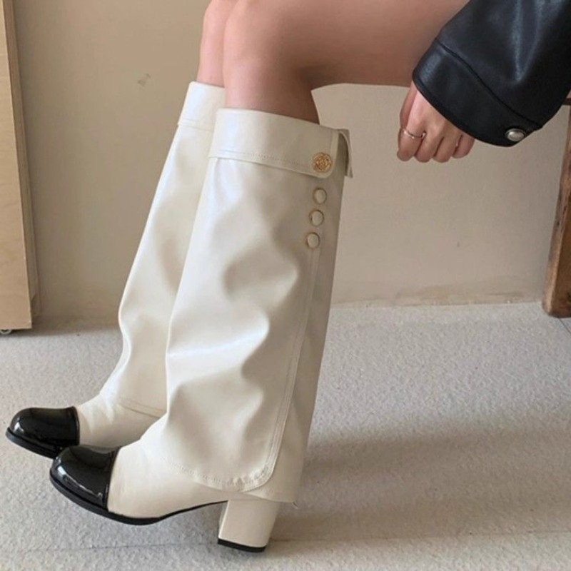 รองเท้าบูทสูงระดับเข่าแบบพับได - Knee High Sock Women บทวิจารณ์และราคา
