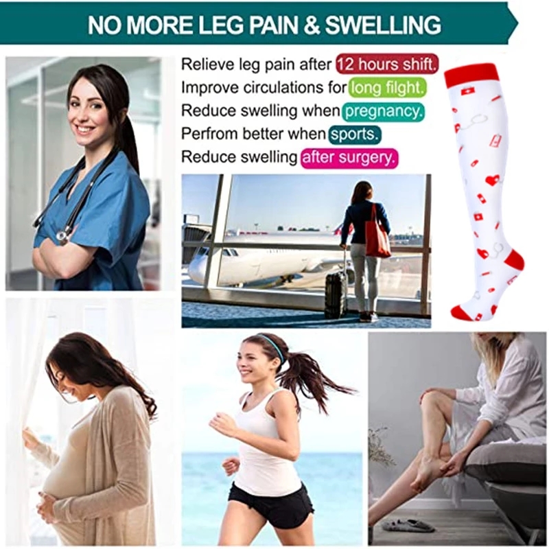 ถุงเท้าการบีบอัด 20-30 Mmhg วิ - Compression Sock Medical บทวิจารณ์และราคา