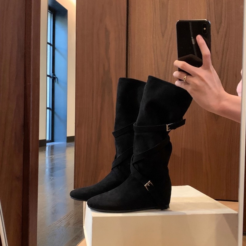 รองเท้าบูททรงอัศวินสำหรับผู้หญ - Knee High Sock Women บทวิจารณ์และราคา