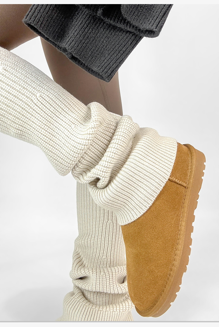 ถุงเท้าขากันหนาวแบบถักสำหรับผู - Boot Sock Slouchy บทวิจารณ์และราคา