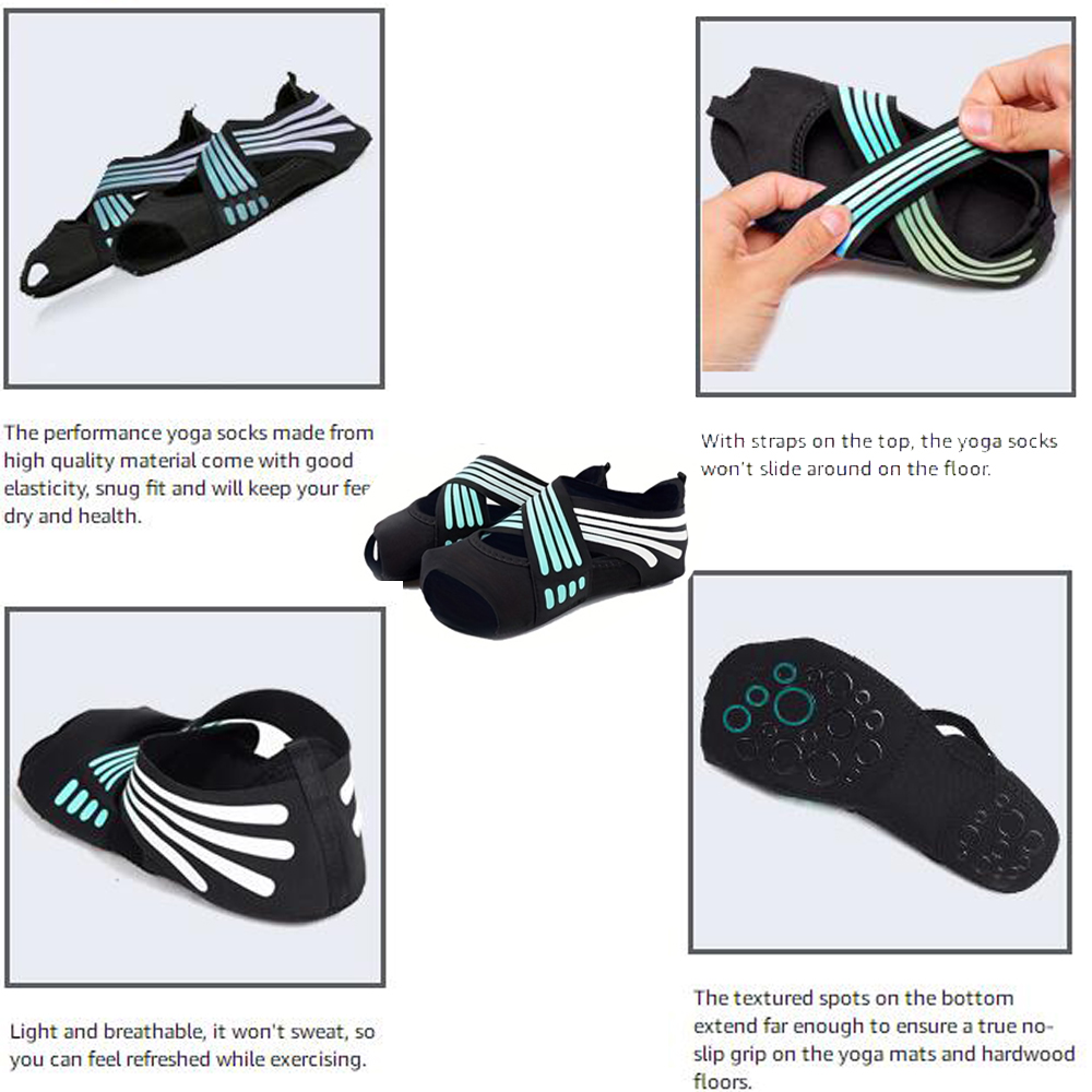 ถุงเท้ากันลื่นแบบไม่มีนิ้วสำหร - Grip Sock Yoga บทวิจารณ์และราคา