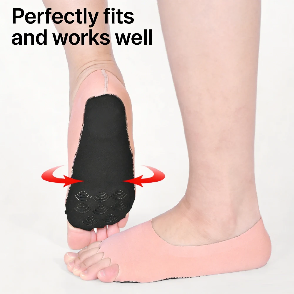 1 คู่ถุงเท้าโยคะแบบไม่มีนิ้วเท - Grip Sock Yoga บทวิจารณ์และราคา