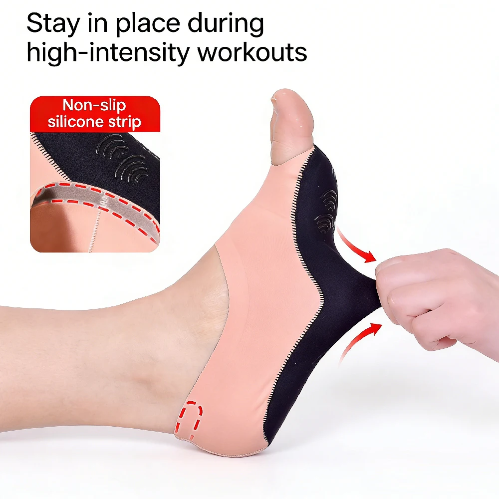 1 คู่ถุงเท้าโยคะแบบไม่มีนิ้วเท - Grip Sock Yoga บทวิจารณ์และราคา