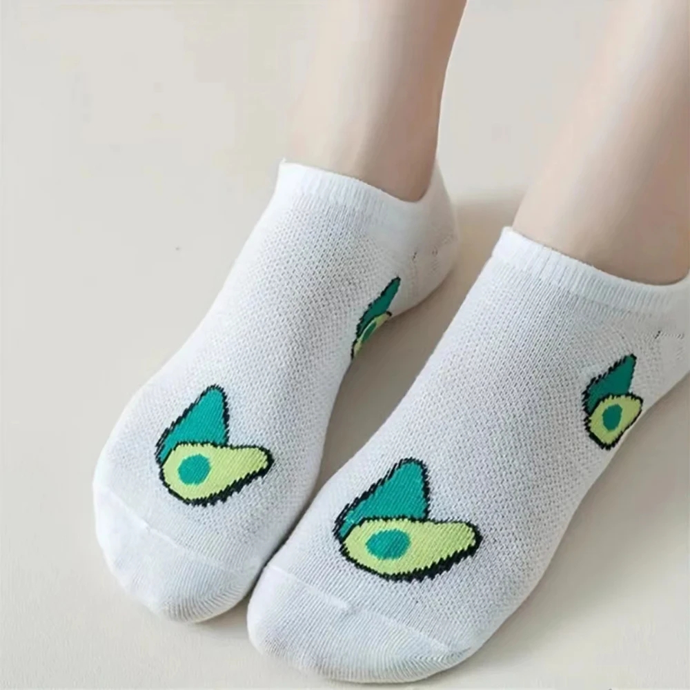 ถุงเท้าข้อสั้นลายการ์ตูนอะโวคา - No Show Sock Women บทวิจารณ์และราคา