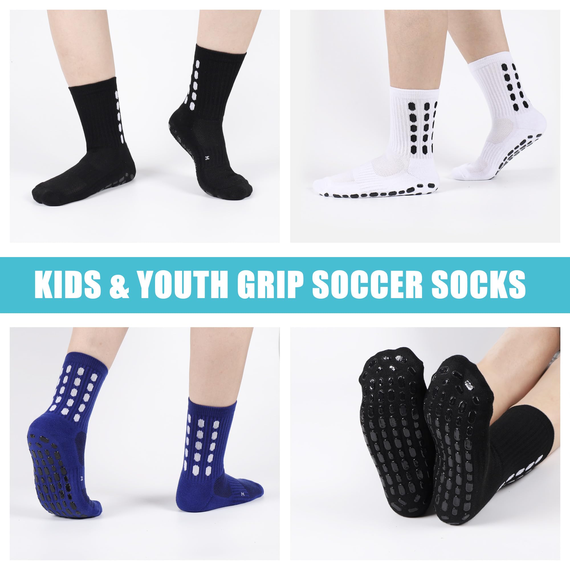4/8 คู่เด็กถุงเท้าฟุตบอลกันกระ - Athletic Sock Cushion บทวิจารณ์และราคา