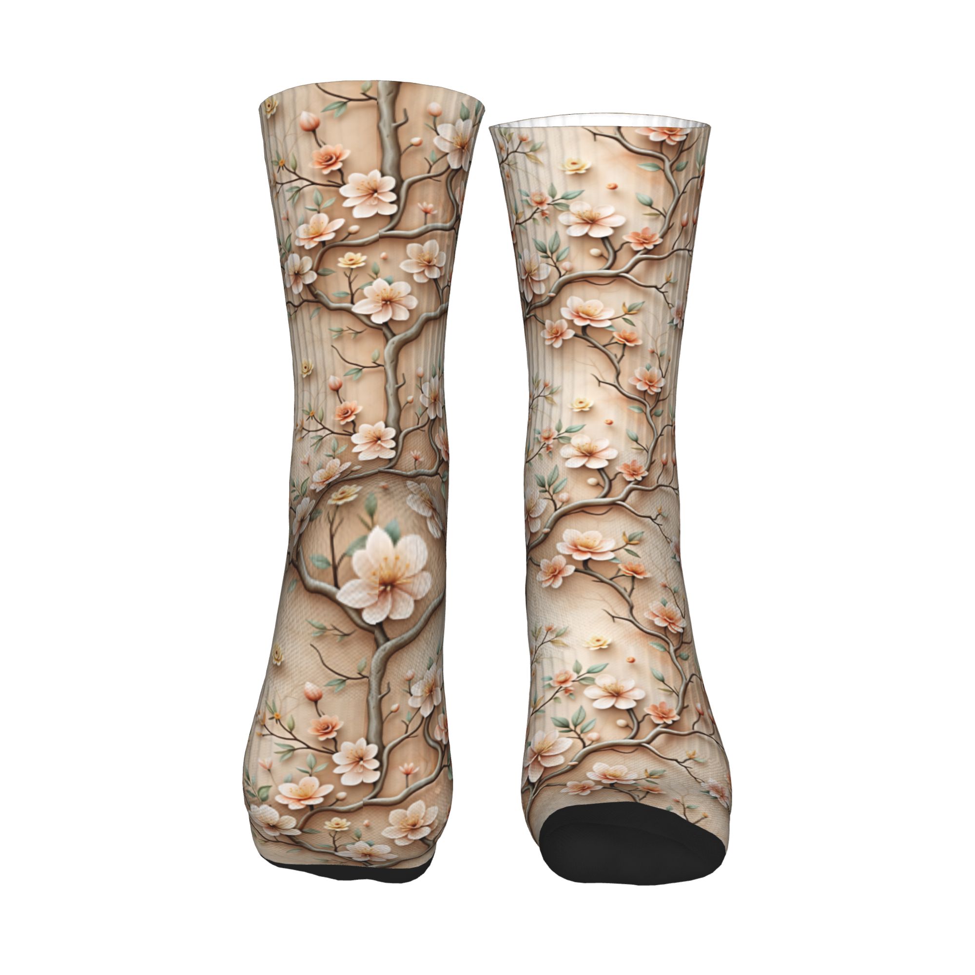 ถุงเท้าลายดอกไม้ 3 มิติ ลายกิ่ - Dress Sock Men บทวิจารณ์และราคา