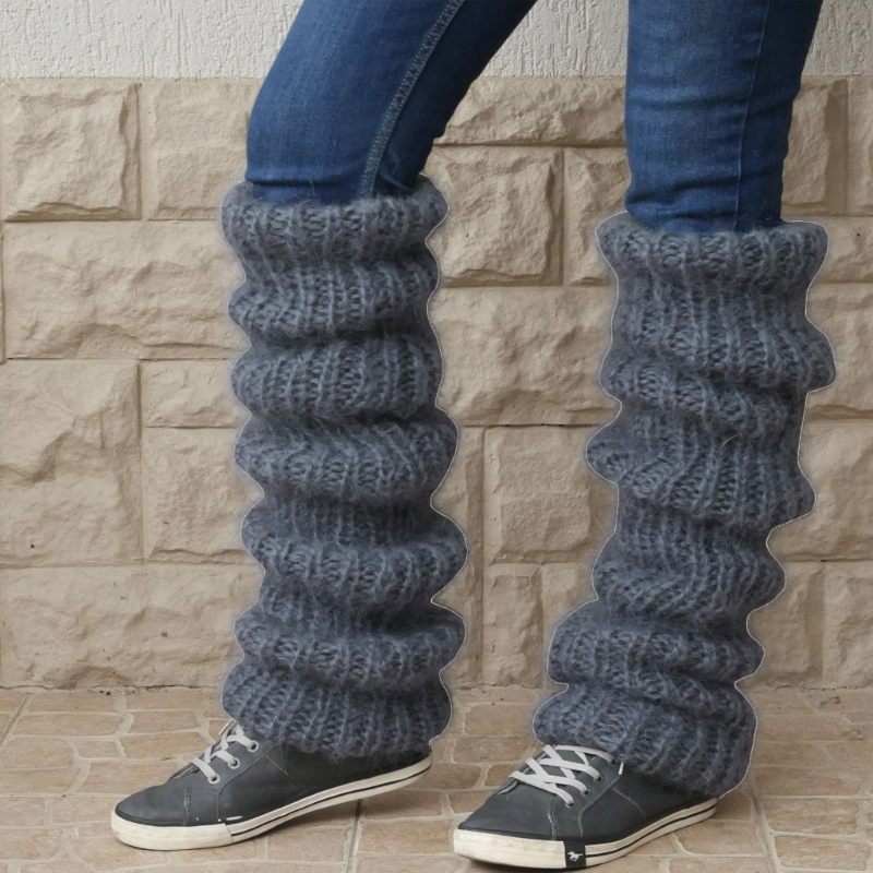 กว่าขาเข่าอุ่นถักสีทึบยาวต้นขา - Boot Sock Slouchy บทวิจารณ์และราคา