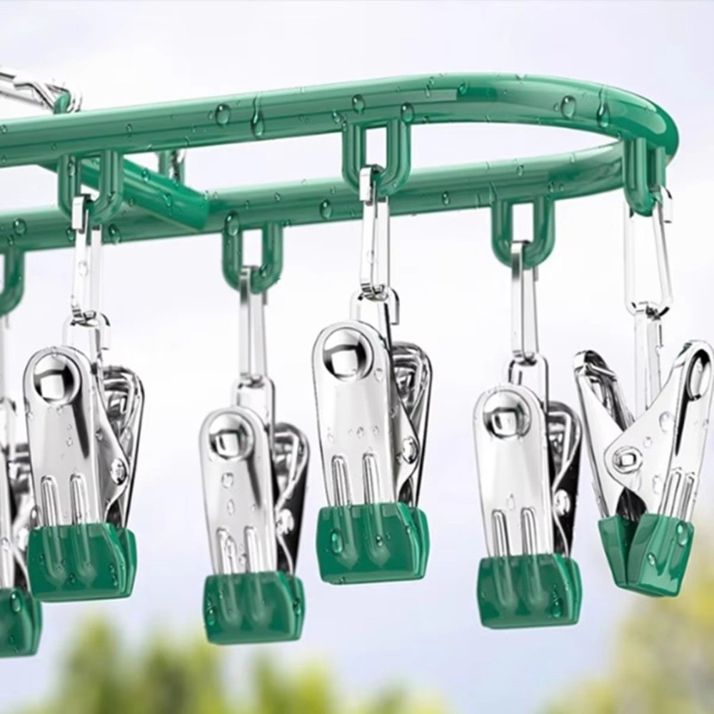 ราวตากผ้าแบบหนีบ 20 ตัว ทำจากส - Sock Organizer Tray บทวิจารณ์และราคา