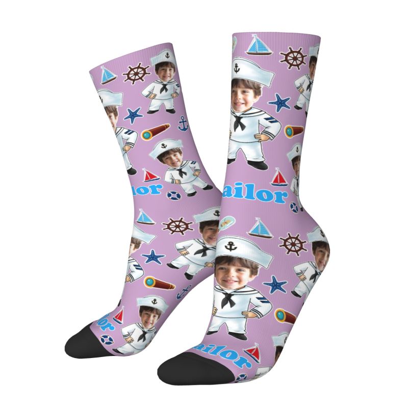 ถุงเท้าลายกัปตันเรือตลกๆ สำหรั - Dress Sock Men บทวิจารณ์และราคา