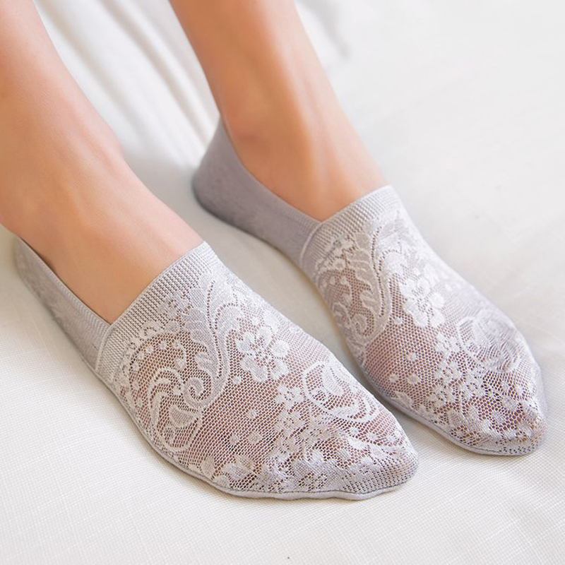 5 คู่ แฟชั่นผู้หญิงสาวฤดูร้อนถ - No Show Sock Women บทวิจารณ์และราคา